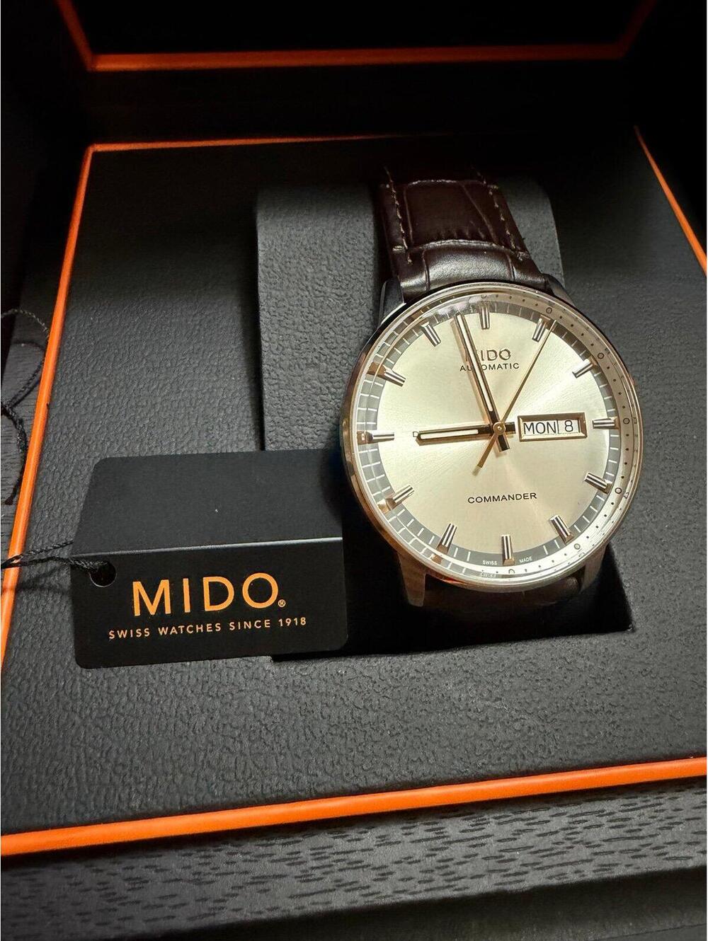 Mido Men's Commander II 40mm Automatic Watch M0164301603180